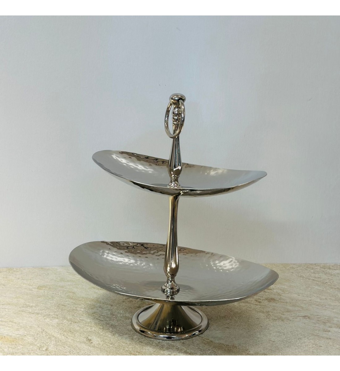 حامل كيك مستويين طابقين 34×30×20سم حامل كيك مستويين طابقين 34×30×20سم