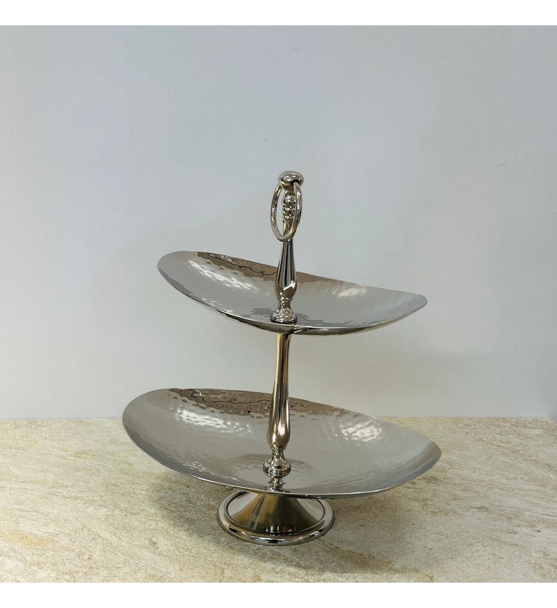 حامل كيك مستويين طابقين 34×30×20سم حامل كيك مستويين طابقين 34×30×20سم