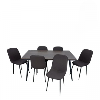 طاولة طعام طعام 6 كراسى سطح خشب 