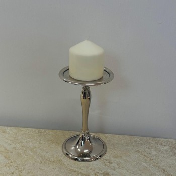 شمعدان استانلس استيل تصميم انيق 20×12×12سم شمعدان استانلس استيل تصميم انيق 20×12×12سم