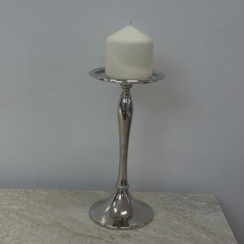 شمعدان استانلس استيل تصميم انيق 25×12×12سم 