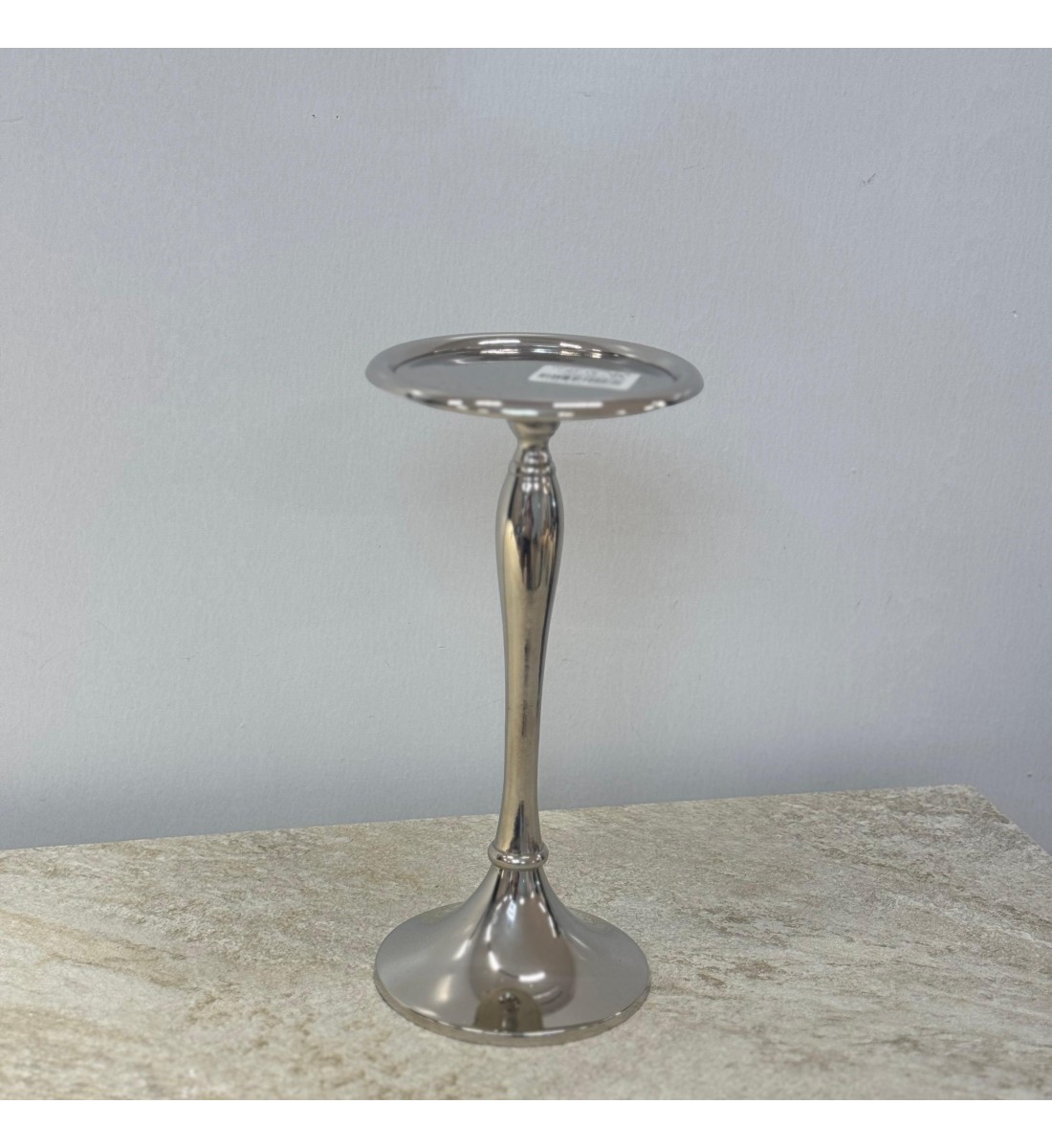 شمعدان استانلس استيل تصميم انيق 25×12×12سم 