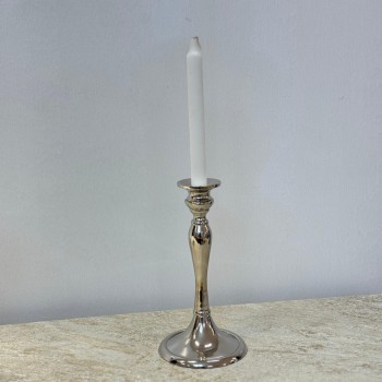 شمعدان استانلس استيل تصميم انيق21×5×5سم 