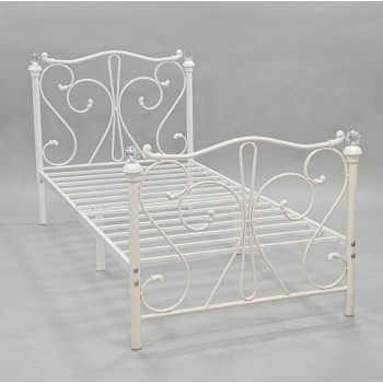 هيكل سرير , أبيض مقاس 190*120 سم