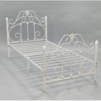 هيكل سرير , أبيض مقاس 190*90 سم