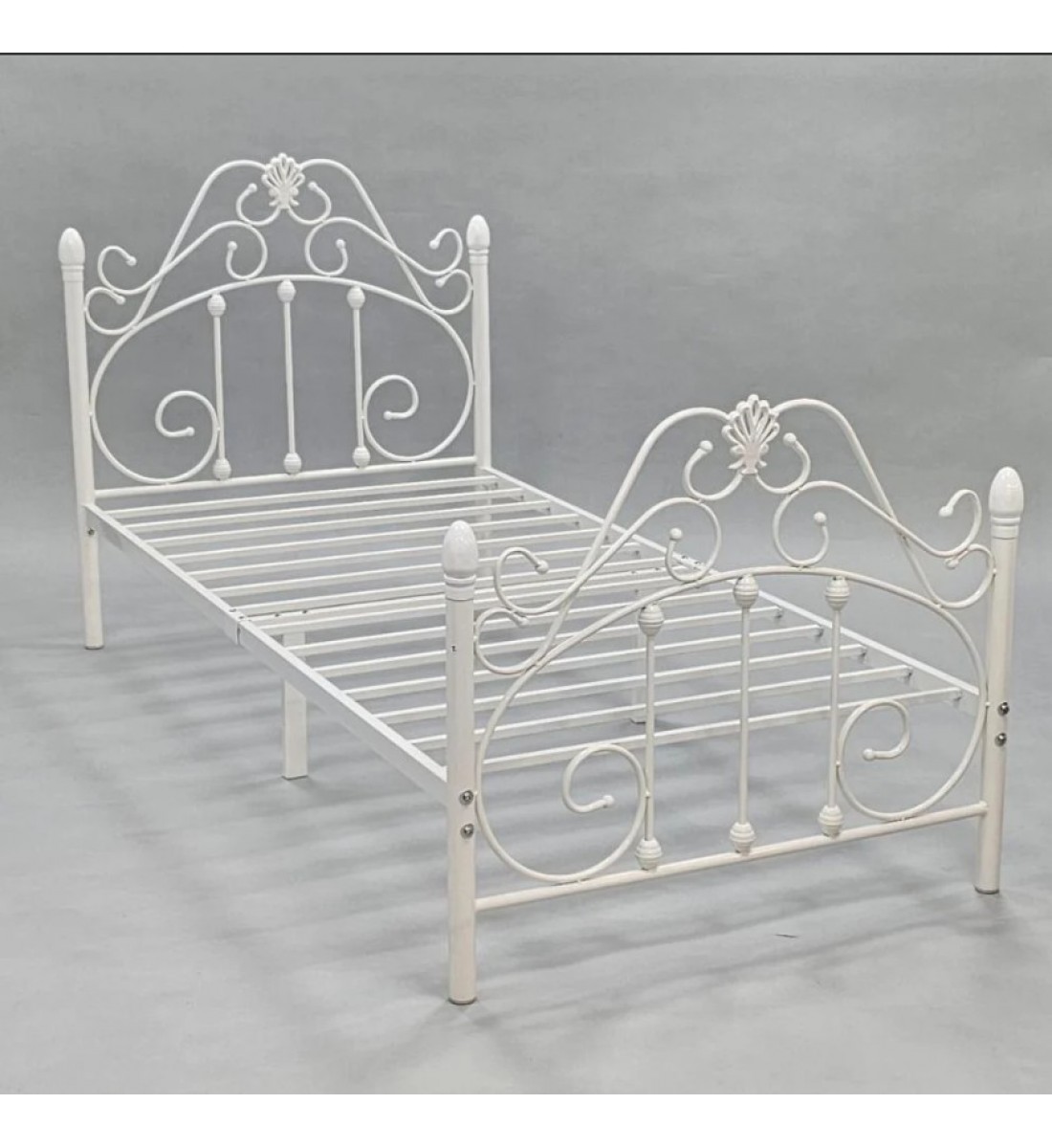هيكل سرير , أبيض مقاس 190*120 سم هيكل سرير , أبيض مقاس 190*120 سم