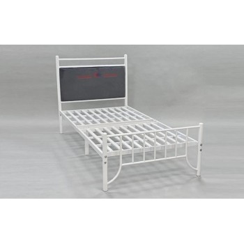 هيكل سرير , أبيض مقاس 190*90 سم