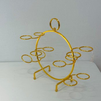 حامل تقديم فناجين قهوة 12 فنجان فضي