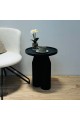 طاولة جانبية من خشب السنديان اسود40×40×50سم 