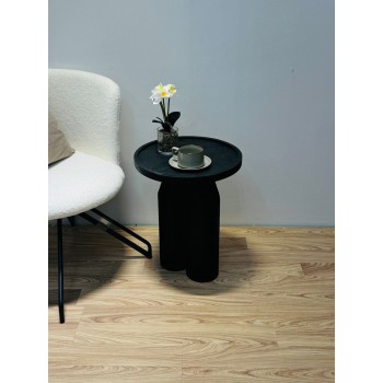 طاولة جانبية من خشب السنديان اسود40×40×50سم 