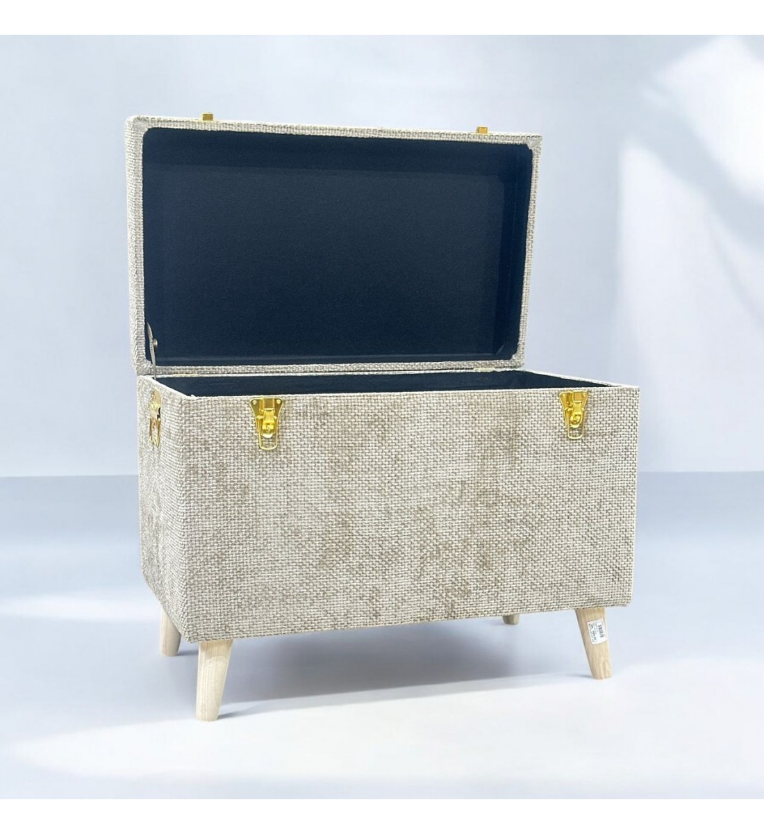 مقعد صندوق سجاد بوكليه بيج 70×40×56سم مقعد صندوق سجاد بوكليه بيج 70×40×56سم