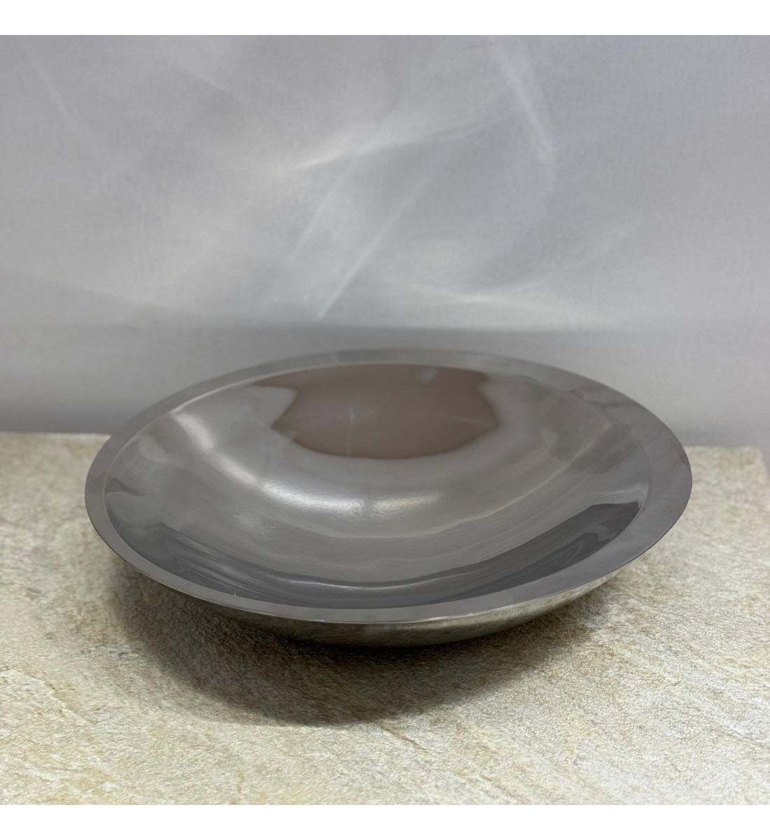 صحن تقديم ضيافة فاخر من المعدن ستيل 33×33×7سم 