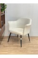 كرسي بوكلية أنيق وعصري ــ ابيض ــ 54x70x76سم كرسي بوكلية أنيق وعصري ــ ابيض ــ 54x70x76سم
