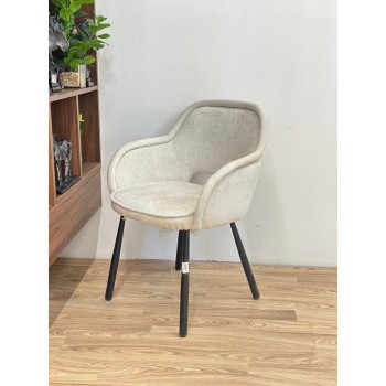 كرسي بوكلية أنيق وعصري ــ ابيض ــ 58×52×50سم 