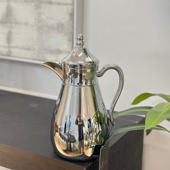 ترمس قمر استيل زجاج كروم   700مل 