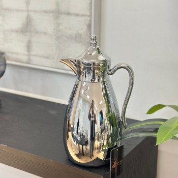 ترمس قمر استيل زجاج كروم 1.3لتر