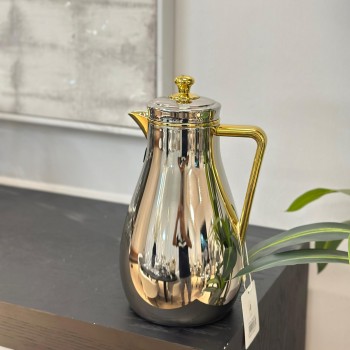 ترمس استيل *ذهبي  زجاج لونين 1لتر