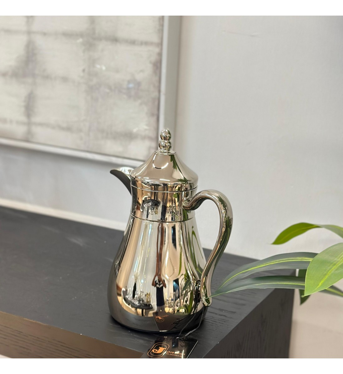 ترمس قمر استيل *فضي كروم زجاج 350مل 