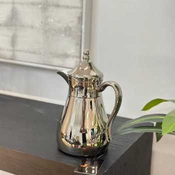 ترمس قمر استيل *فضي كروم زجاج 350مل 