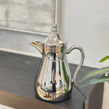 ترمس قمر استيل *فضي زجاج 350مل 