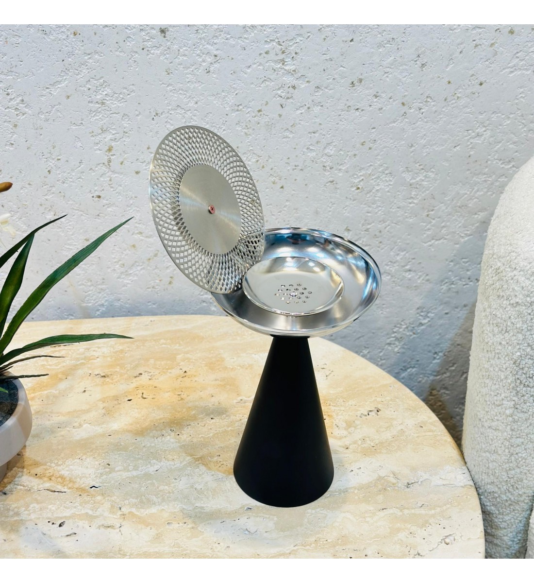 مبخرة راقية اسود فضي مبخرة راقية اسود فضي