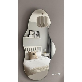 مرآة جدارية بتصميم عصري ولمسات فنية فريدة  لوحات مرايات حسب الطلب (المنتج تفصيل )