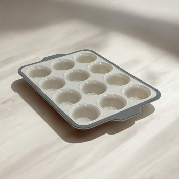 قالب ميني كب كيك/مافن 12 فتحة – تصميم عملي وأنيق يجعل من الخبز تجربة أسهل وأكثر متعة!