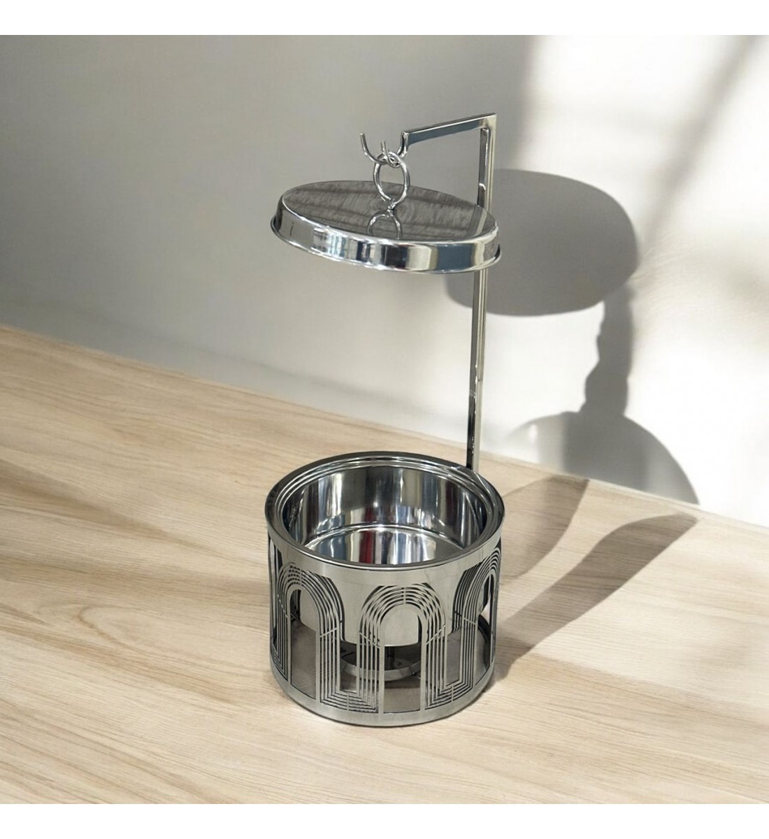 سخان طعام من الستانلس ستيل هندي غطاء استيل –2لتر سخان طعام من الستانلس ستيل هندي غطاء استيل –2لتر