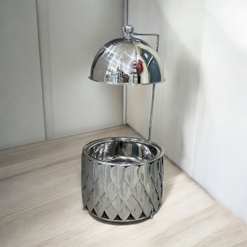 سخان طعام من الستانلس ستيل هندي غطاء استيل –6لتر    