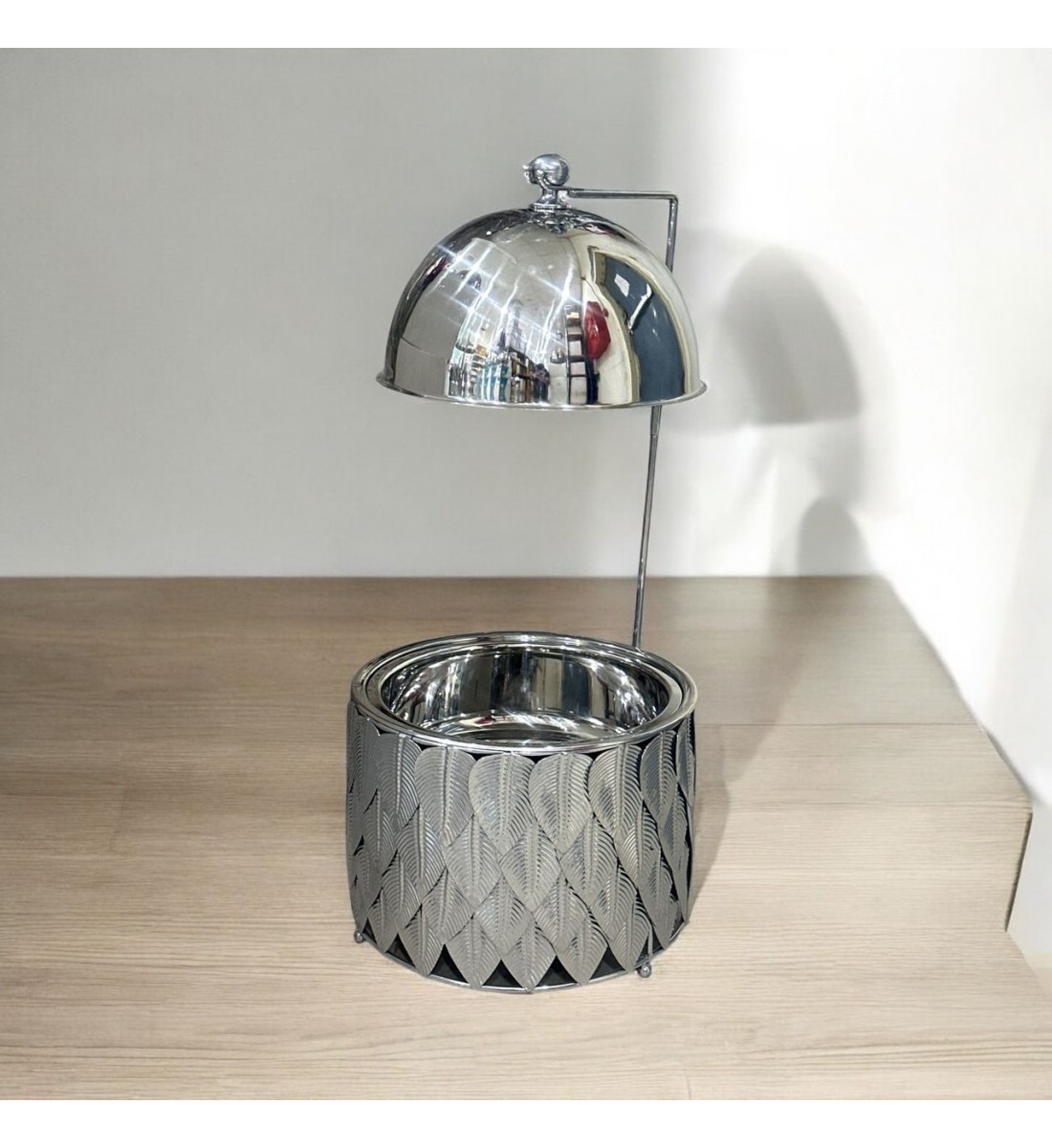 سخان طعام من الستانلس ستيل هندي غطاء استيل –6لتر    