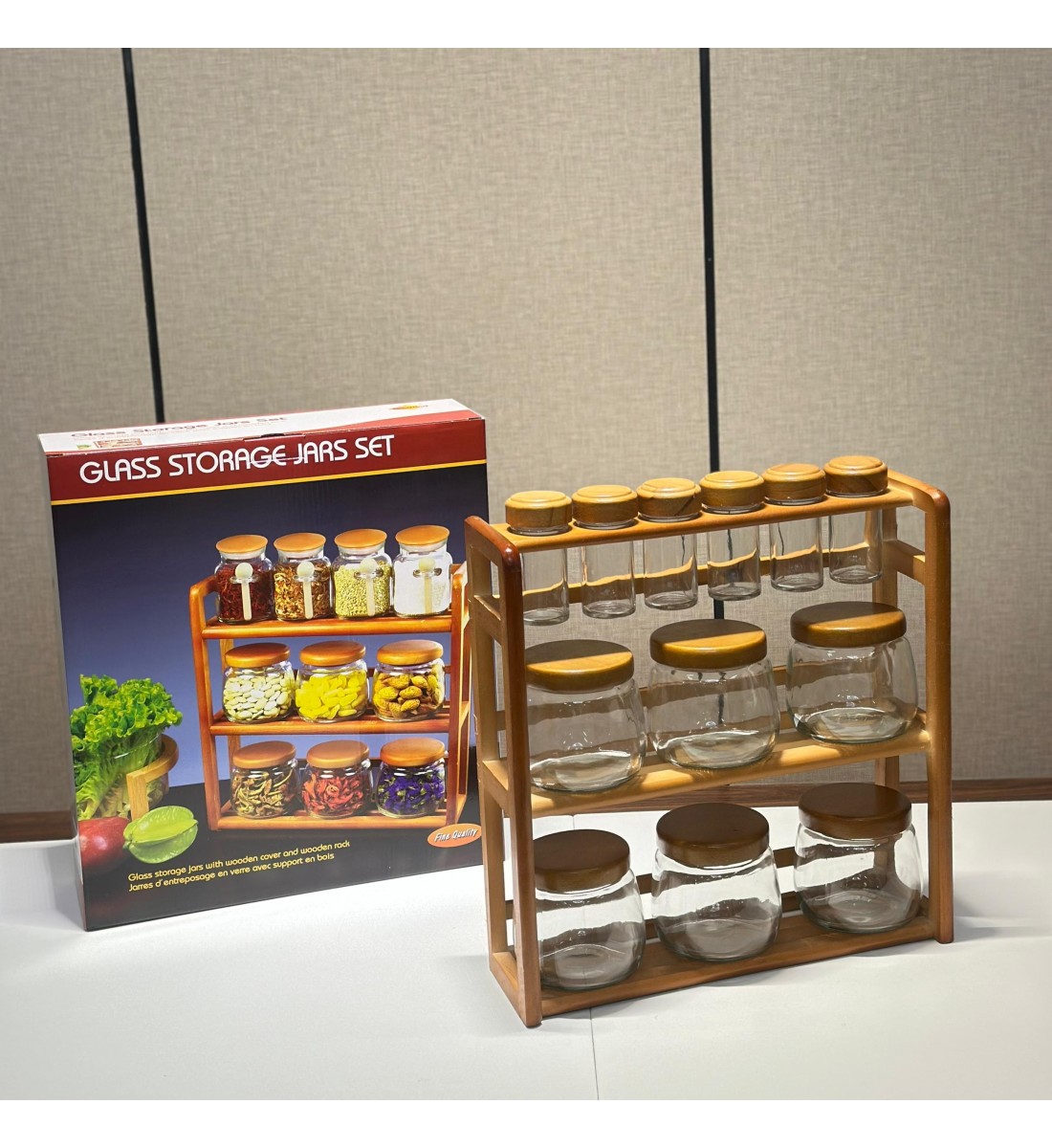 طقم بهارات أنيق بتصميم خشبي فاخر – لمسة تنظيم ولمعان في مطبخك! طقم بهارات أنيق بتصميم خشبي فاخر – لمسة تنظيم ولمعان في مطبخك!