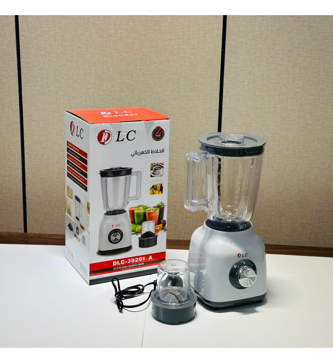 خلاط 2في1 من شركة دي ال سي 500 واط خلاط 2في1 من شركة دي ال سي 500 واط