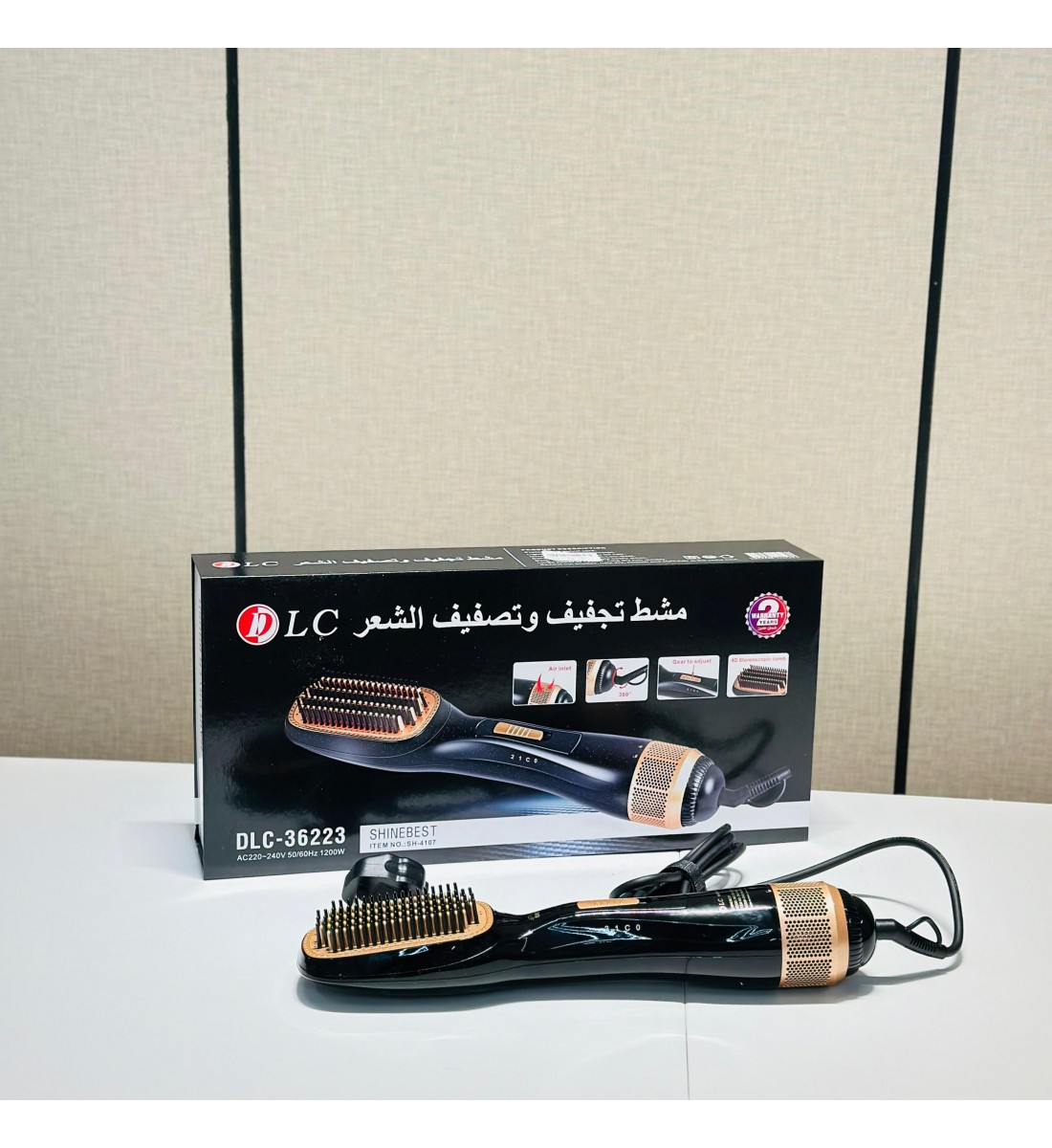 مشط شعر دي ال سي كهربائي حراري 1200 واط DLC-36223