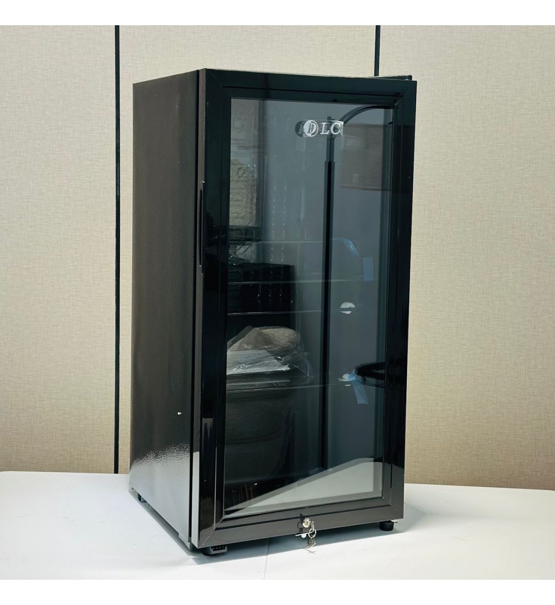 ثلاجة شخصية بباب واحد صغيرة الحجم، ، بسعة  86 لتر 3 قدم، باللون الاسود