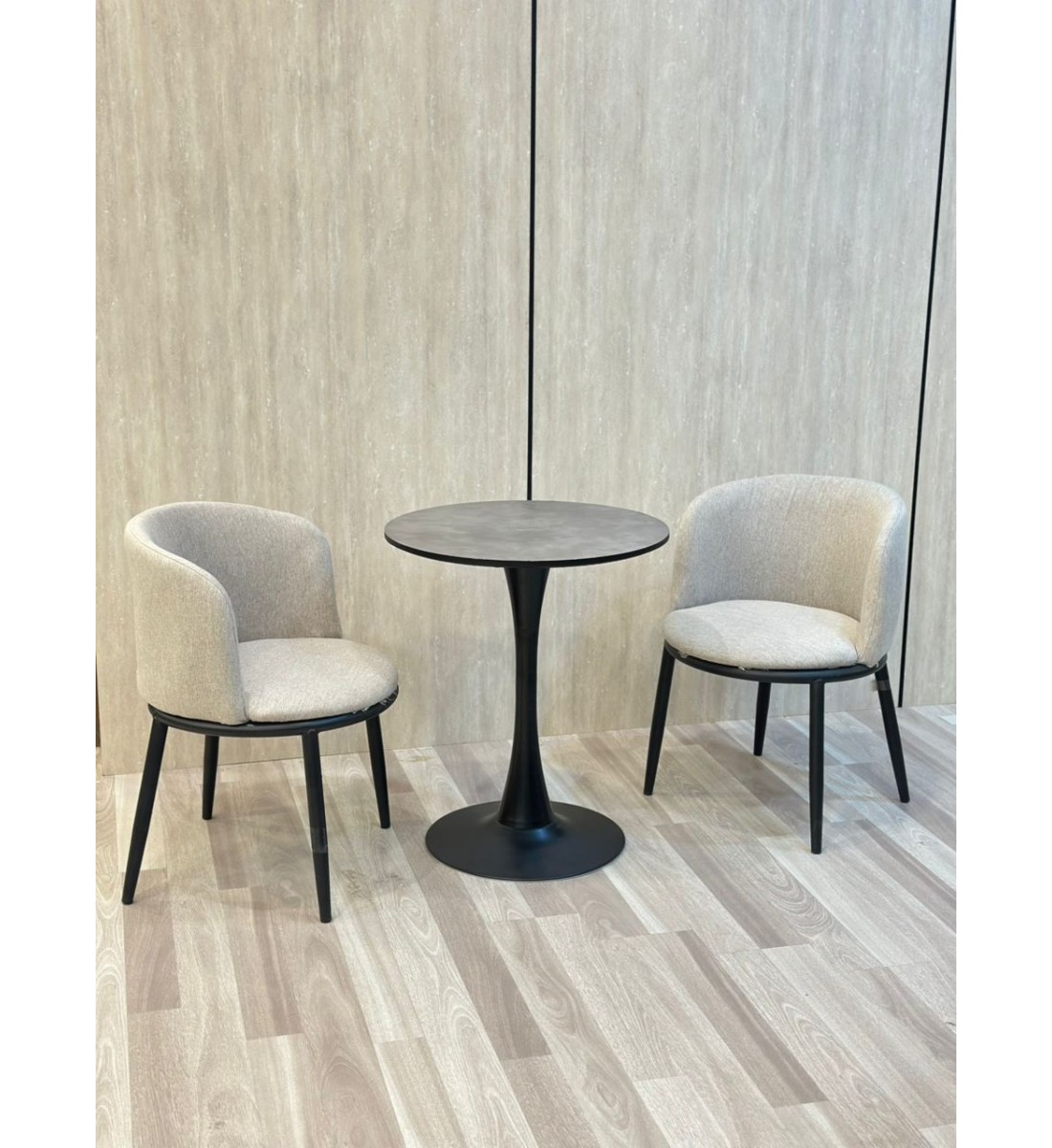 طقم طاولة شاي 2 كرسي مع طاوله (العرض لايشمل التركيب )