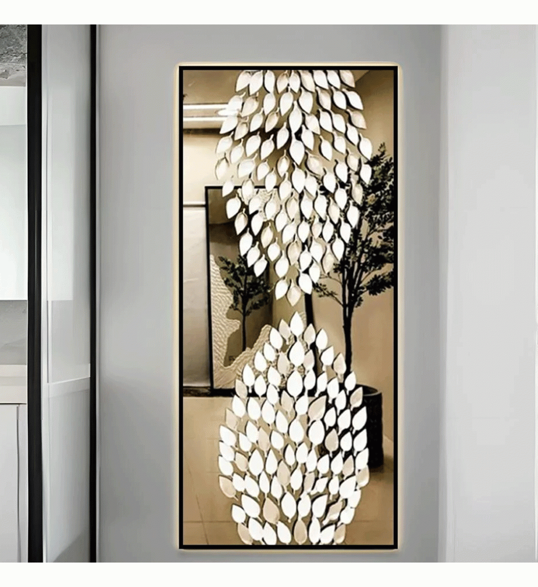 لوحات مرايات جبسية  حسب الطلب (المنتج تفصيل )