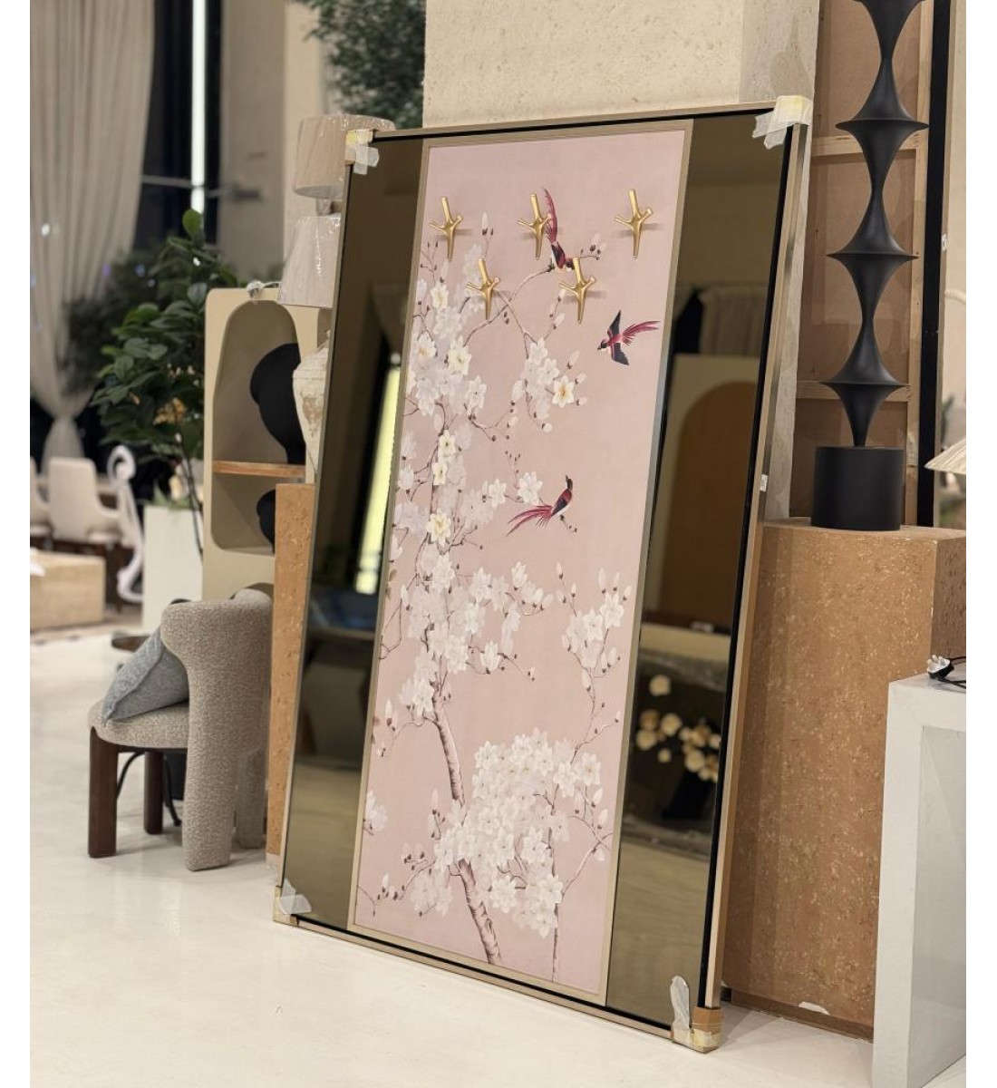 مرايا جداريه رسمة علاقة ملابس 220×140سم (منتج تفصيل )