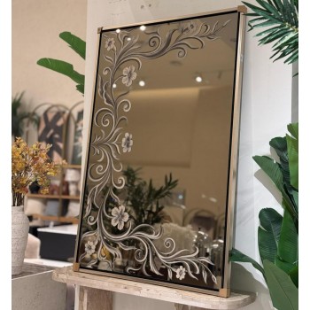 مرايا جداريه رسمة عاديه 150×100سم  (منتج تفصيل )