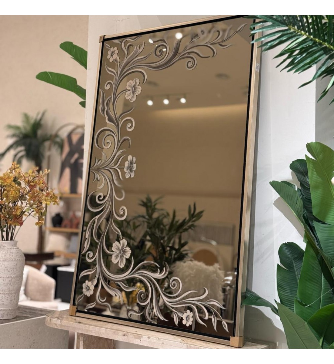 مرايا جداريه رسمة عاديه 150×100سم  (منتج تفصيل )