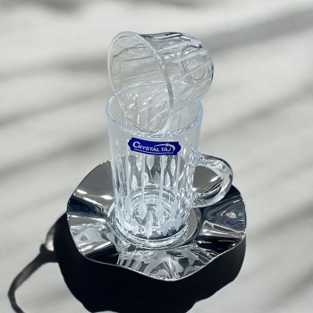 طقم كاسات وفناجين مع الصحن 18قطعه