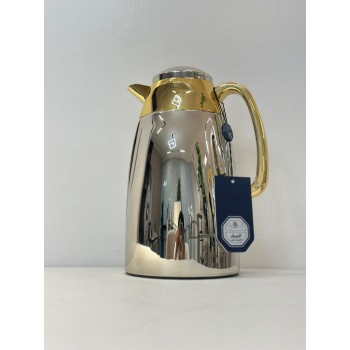 Steel Yara thermos, nickel gilded, 1.3 liters