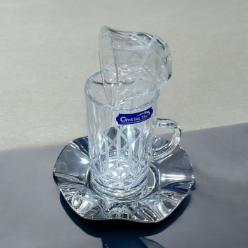 طقم كاسات وفناجين مع الصحن 18قطعه