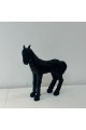 تحفة حصان لون اسود28×27×7سم 