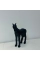 تحفة حصان لون اسود28×27×7سم 