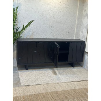 دولاب بوفيه  حشب اسود 180×76×40سم 