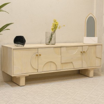  طاولة شاشة بلازما  تلفاز تصميم انيق خشب180×40×60سم 