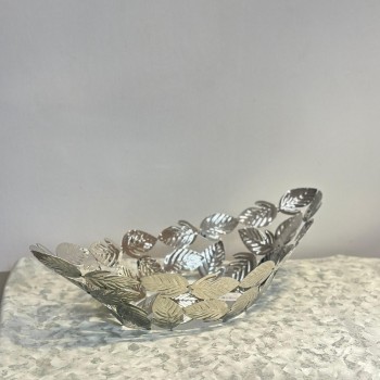 صحن تقديم استيل فاخر بتصميم عصري 47×22×14سم 