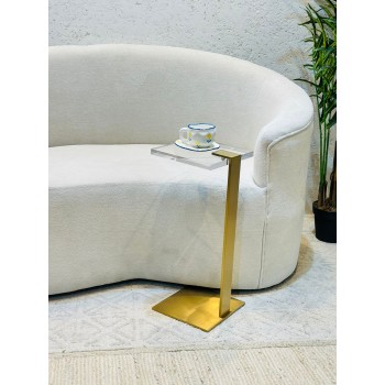  طاولة جانبية فاخرة بتصميم عصري أنيق 25×25×60سم 