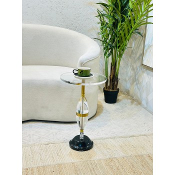  طاولة جانبية فاخرة بتصميم عصري أنيق 35×35×57سم 