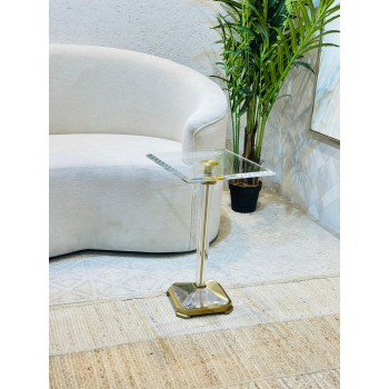  طاولة جانبية فاخرة بتصميم عصري أنيق 35×35×57سم 